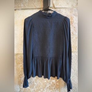 Ramy Brook Elegant Navy Blue Women's Top Size Small